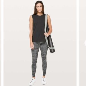 Lululemon Meisai Gray Black Align Pants Nulu fabric, 28 inches inseam